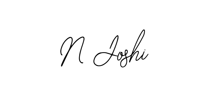 Use a signature maker to create a handwritten signature online. With this signature software, you can design (Bearetta-2O07w) your own signature for name N Joshi. N Joshi signature style 12 images and pictures png