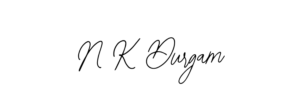 Design your own signature with our free online signature maker. With this signature software, you can create a handwritten (Bearetta-2O07w) signature for name N K Durgam. N K Durgam signature style 12 images and pictures png