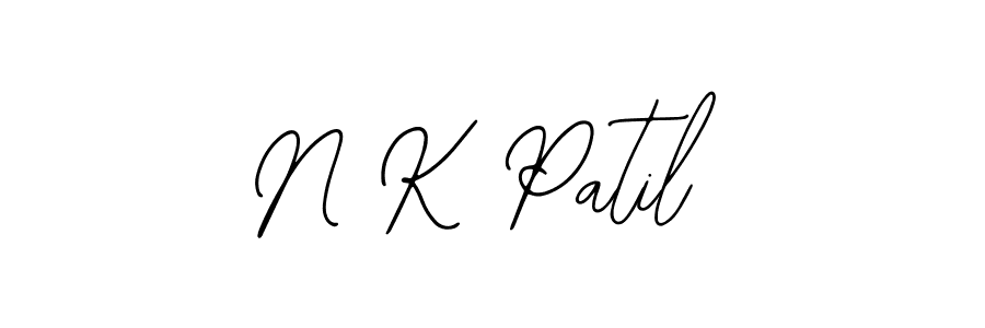 Create a beautiful signature design for name N K Patil. With this signature (Bearetta-2O07w) fonts, you can make a handwritten signature for free. N K Patil signature style 12 images and pictures png