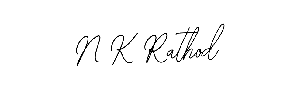 Use a signature maker to create a handwritten signature online. With this signature software, you can design (Bearetta-2O07w) your own signature for name N K Rathod. N K Rathod signature style 12 images and pictures png