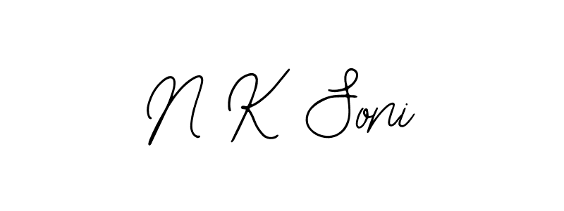 Make a beautiful signature design for name N K Soni. Use this online signature maker to create a handwritten signature for free. N K Soni signature style 12 images and pictures png