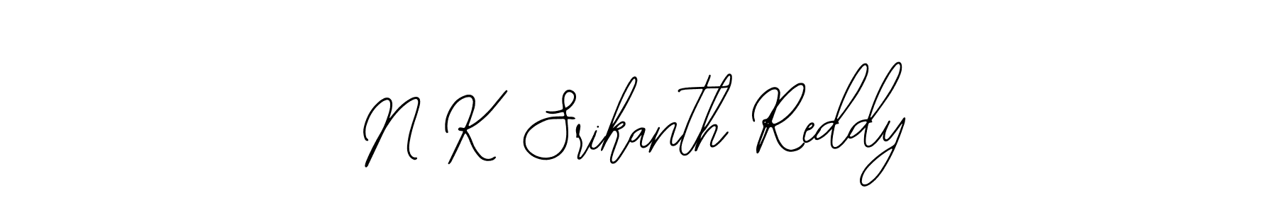 Also You can easily find your signature by using the search form. We will create N K Srikanth Reddy name handwritten signature images for you free of cost using Bearetta-2O07w sign style. N K Srikanth Reddy signature style 12 images and pictures png
