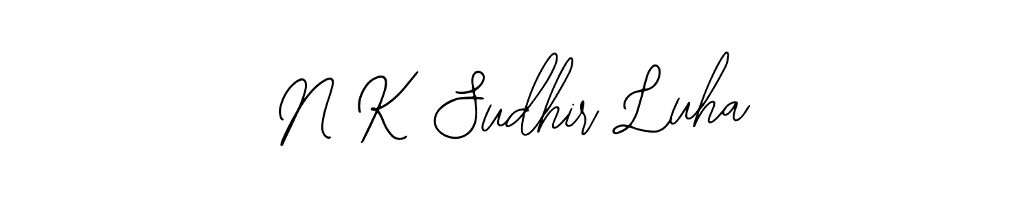 You can use this online signature creator to create a handwritten signature for the name N K Sudhir Luha. This is the best online autograph maker. N K Sudhir Luha signature style 12 images and pictures png