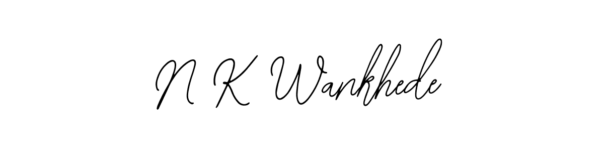 Also we have N K Wankhede name is the best signature style. Create professional handwritten signature collection using Bearetta-2O07w autograph style. N K Wankhede signature style 12 images and pictures png