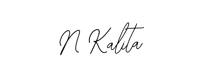 How to make N Kalita signature? Bearetta-2O07w is a professional autograph style. Create handwritten signature for N Kalita name. N Kalita signature style 12 images and pictures png