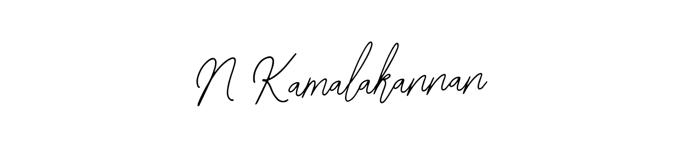 You should practise on your own different ways (Bearetta-2O07w) to write your name (N Kamalakannan) in signature. don't let someone else do it for you. N Kamalakannan signature style 12 images and pictures png