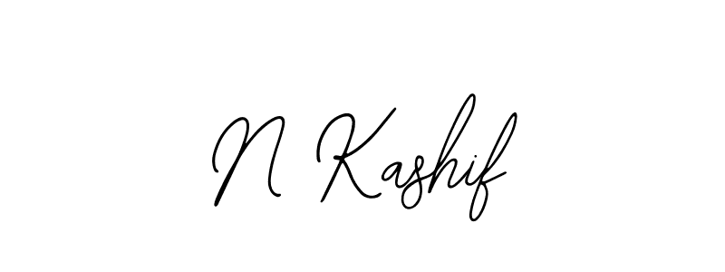 Also we have N Kashif name is the best signature style. Create professional handwritten signature collection using Bearetta-2O07w autograph style. N Kashif signature style 12 images and pictures png