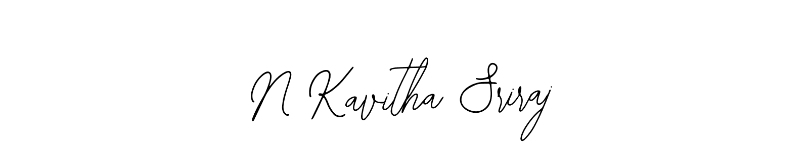 How to make N Kavitha Sriraj signature? Bearetta-2O07w is a professional autograph style. Create handwritten signature for N Kavitha Sriraj name. N Kavitha Sriraj signature style 12 images and pictures png