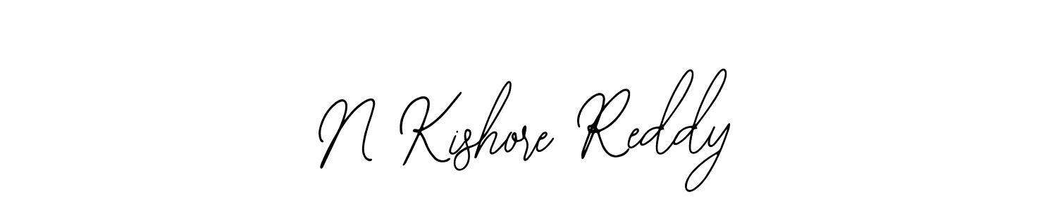 if you are searching for the best signature style for your name N Kishore Reddy. so please give up your signature search. here we have designed multiple signature styles  using Bearetta-2O07w. N Kishore Reddy signature style 12 images and pictures png