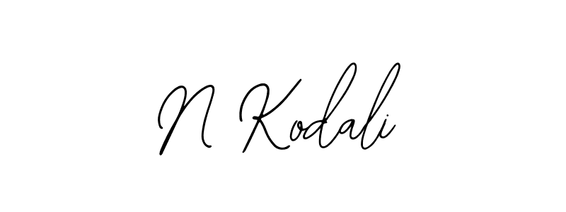 if you are searching for the best signature style for your name N Kodali. so please give up your signature search. here we have designed multiple signature styles  using Bearetta-2O07w. N Kodali signature style 12 images and pictures png