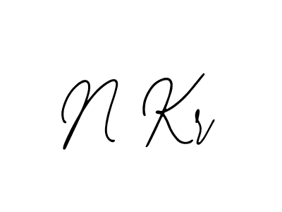 Make a beautiful signature design for name N Kr. With this signature (Bearetta-2O07w) style, you can create a handwritten signature for free. N Kr signature style 12 images and pictures png