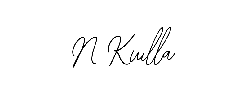 You should practise on your own different ways (Bearetta-2O07w) to write your name (N Kuilla) in signature. don't let someone else do it for you. N Kuilla signature style 12 images and pictures png