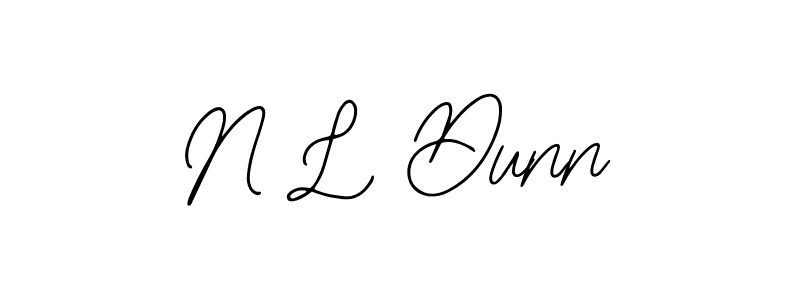 You should practise on your own different ways (Bearetta-2O07w) to write your name (N L Dunn) in signature. don't let someone else do it for you. N L Dunn signature style 12 images and pictures png