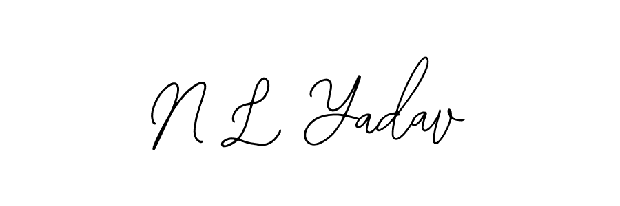 N L Yadav stylish signature style. Best Handwritten Sign (Bearetta-2O07w) for my name. Handwritten Signature Collection Ideas for my name N L Yadav. N L Yadav signature style 12 images and pictures png