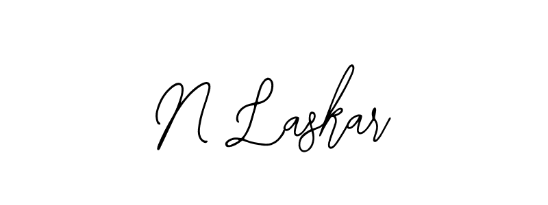 Design your own signature with our free online signature maker. With this signature software, you can create a handwritten (Bearetta-2O07w) signature for name N Laskar. N Laskar signature style 12 images and pictures png