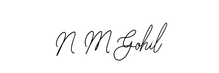 This is the best signature style for the N M Gohil name. Also you like these signature font (Bearetta-2O07w). Mix name signature. N M Gohil signature style 12 images and pictures png