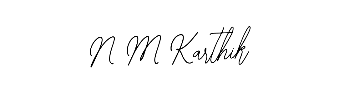 How to make N M Karthik signature? Bearetta-2O07w is a professional autograph style. Create handwritten signature for N M Karthik name. N M Karthik signature style 12 images and pictures png