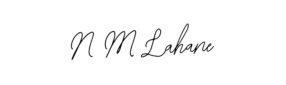 Use a signature maker to create a handwritten signature online. With this signature software, you can design (Bearetta-2O07w) your own signature for name N M Lahane. N M Lahane signature style 12 images and pictures png