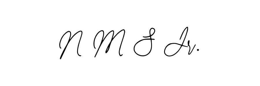 Also You can easily find your signature by using the search form. We will create N M S Jr. name handwritten signature images for you free of cost using Bearetta-2O07w sign style. N M S Jr. signature style 12 images and pictures png