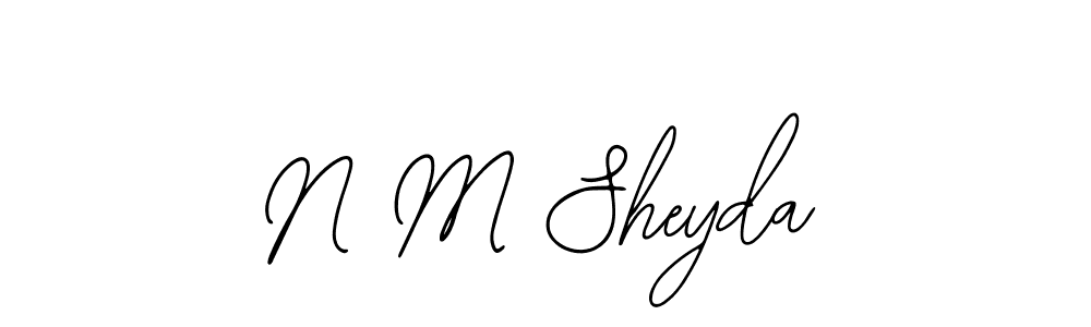 Make a beautiful signature design for name N M Sheyda. With this signature (Bearetta-2O07w) style, you can create a handwritten signature for free. N M Sheyda signature style 12 images and pictures png