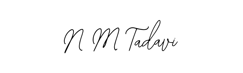 Bearetta-2O07w is a professional signature style that is perfect for those who want to add a touch of class to their signature. It is also a great choice for those who want to make their signature more unique. Get N M Tadavi name to fancy signature for free. N M Tadavi signature style 12 images and pictures png