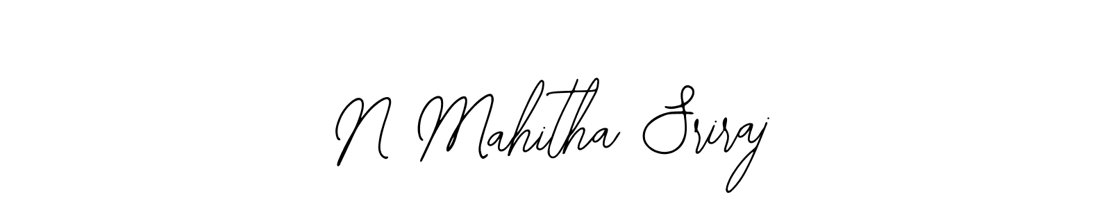How to make N Mahitha Sriraj signature? Bearetta-2O07w is a professional autograph style. Create handwritten signature for N Mahitha Sriraj name. N Mahitha Sriraj signature style 12 images and pictures png