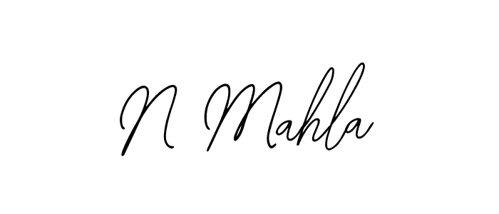 How to make N Mahla signature? Bearetta-2O07w is a professional autograph style. Create handwritten signature for N Mahla name. N Mahla signature style 12 images and pictures png