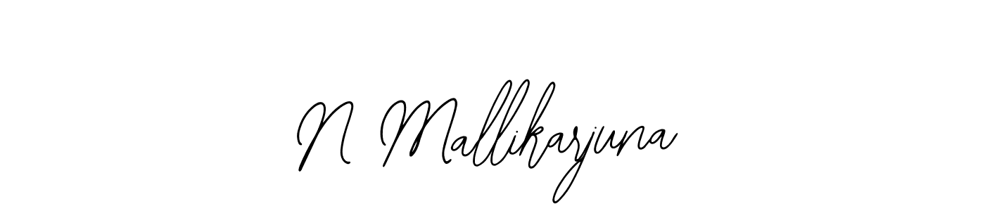 You should practise on your own different ways (Bearetta-2O07w) to write your name (N Mallikarjuna) in signature. don't let someone else do it for you. N Mallikarjuna signature style 12 images and pictures png