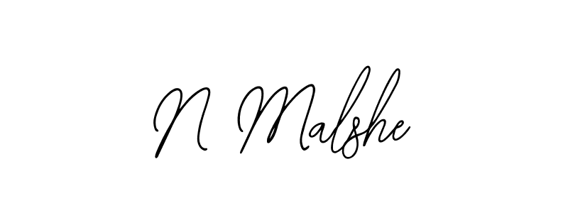 How to make N Malshe signature? Bearetta-2O07w is a professional autograph style. Create handwritten signature for N Malshe name. N Malshe signature style 12 images and pictures png