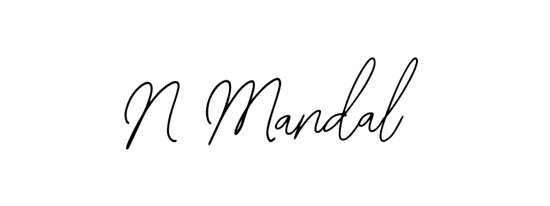 N Mandal stylish signature style. Best Handwritten Sign (Bearetta-2O07w) for my name. Handwritten Signature Collection Ideas for my name N Mandal. N Mandal signature style 12 images and pictures png