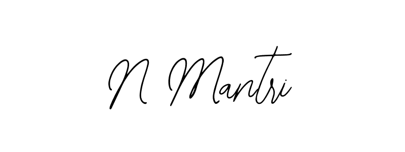 Use a signature maker to create a handwritten signature online. With this signature software, you can design (Bearetta-2O07w) your own signature for name N Mantri. N Mantri signature style 12 images and pictures png