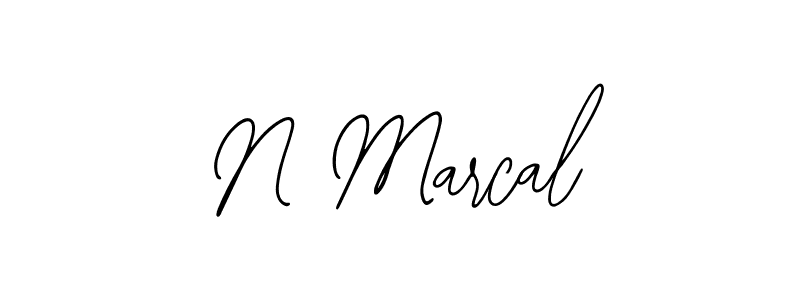 Make a beautiful signature design for name N Marcal. Use this online signature maker to create a handwritten signature for free. N Marcal signature style 12 images and pictures png