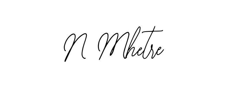 Similarly Bearetta-2O07w is the best handwritten signature design. Signature creator online .You can use it as an online autograph creator for name N Mhetre. N Mhetre signature style 12 images and pictures png