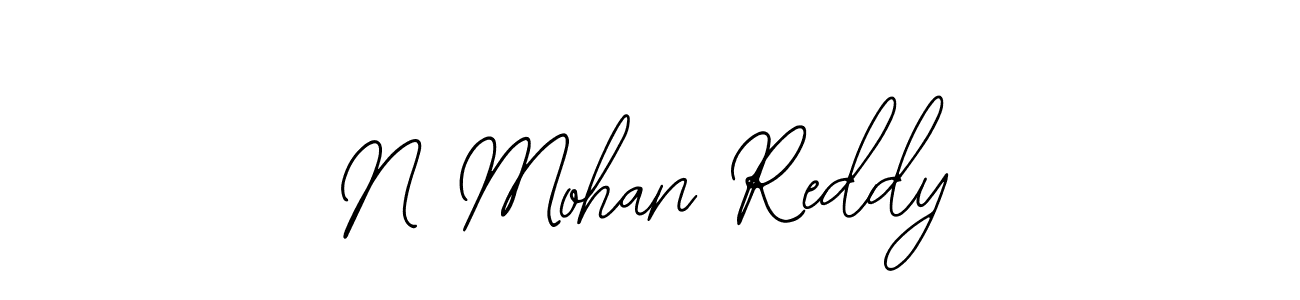 The best way (Bearetta-2O07w) to make a short signature is to pick only two or three words in your name. The name N Mohan Reddy include a total of six letters. For converting this name. N Mohan Reddy signature style 12 images and pictures png