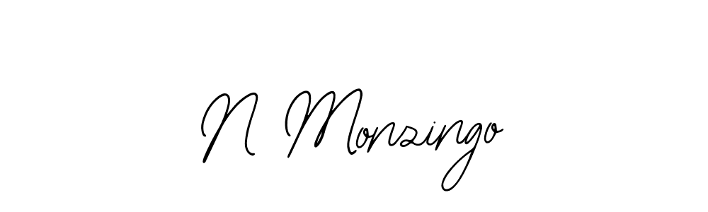 if you are searching for the best signature style for your name N Monzingo. so please give up your signature search. here we have designed multiple signature styles  using Bearetta-2O07w. N Monzingo signature style 12 images and pictures png