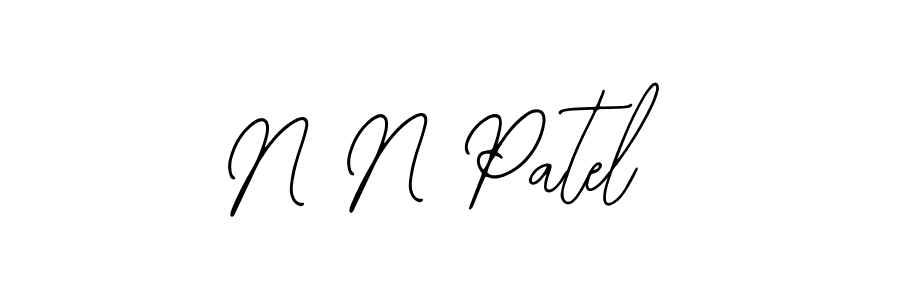 Make a beautiful signature design for name N N Patel. With this signature (Bearetta-2O07w) style, you can create a handwritten signature for free. N N Patel signature style 12 images and pictures png