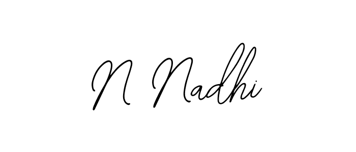 Also we have N Nadhi name is the best signature style. Create professional handwritten signature collection using Bearetta-2O07w autograph style. N Nadhi signature style 12 images and pictures png