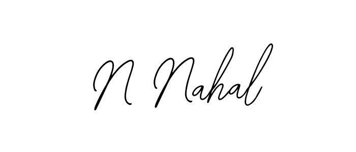 Also You can easily find your signature by using the search form. We will create N Nahal name handwritten signature images for you free of cost using Bearetta-2O07w sign style. N Nahal signature style 12 images and pictures png