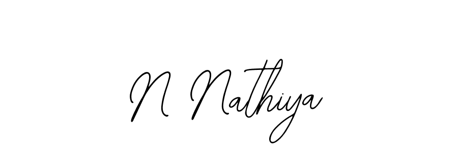 N Nathiya stylish signature style. Best Handwritten Sign (Bearetta-2O07w) for my name. Handwritten Signature Collection Ideas for my name N Nathiya. N Nathiya signature style 12 images and pictures png