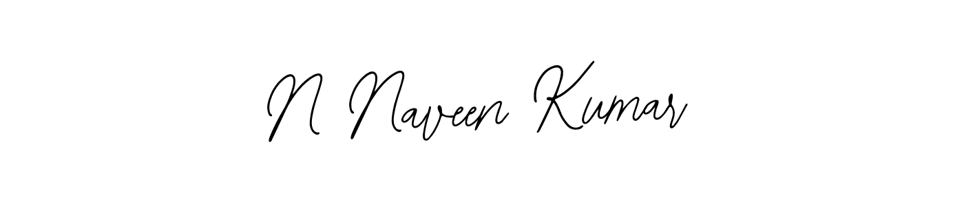 Use a signature maker to create a handwritten signature online. With this signature software, you can design (Bearetta-2O07w) your own signature for name N Naveen Kumar. N Naveen Kumar signature style 12 images and pictures png