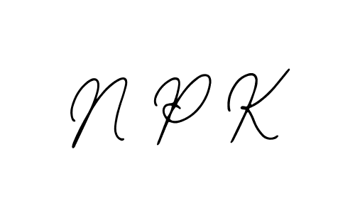 N P K stylish signature style. Best Handwritten Sign (Bearetta-2O07w) for my name. Handwritten Signature Collection Ideas for my name N P K. N P K signature style 12 images and pictures png