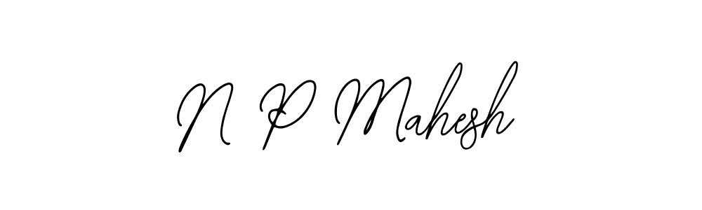 Bearetta-2O07w is a professional signature style that is perfect for those who want to add a touch of class to their signature. It is also a great choice for those who want to make their signature more unique. Get N P Mahesh name to fancy signature for free. N P Mahesh signature style 12 images and pictures png