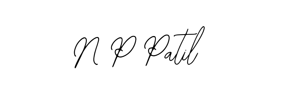 Also we have N P Patil name is the best signature style. Create professional handwritten signature collection using Bearetta-2O07w autograph style. N P Patil signature style 12 images and pictures png