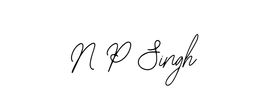 Design your own signature with our free online signature maker. With this signature software, you can create a handwritten (Bearetta-2O07w) signature for name N P Singh. N P Singh signature style 12 images and pictures png