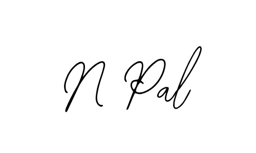 Use a signature maker to create a handwritten signature online. With this signature software, you can design (Bearetta-2O07w) your own signature for name N Pal. N Pal signature style 12 images and pictures png
