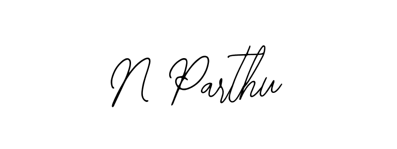 You should practise on your own different ways (Bearetta-2O07w) to write your name (N Parthu) in signature. don't let someone else do it for you. N Parthu signature style 12 images and pictures png