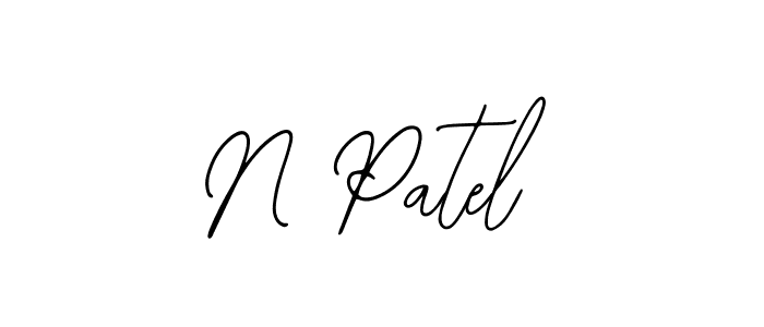 Make a beautiful signature design for name N Patel. With this signature (Bearetta-2O07w) style, you can create a handwritten signature for free. N Patel signature style 12 images and pictures png