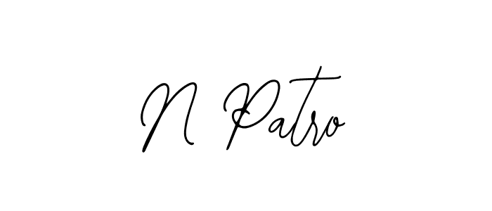 Use a signature maker to create a handwritten signature online. With this signature software, you can design (Bearetta-2O07w) your own signature for name N Patro. N Patro signature style 12 images and pictures png