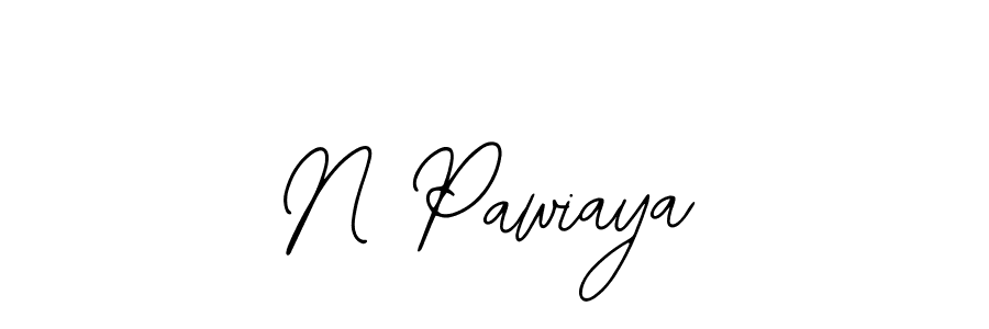 Make a beautiful signature design for name N Pawiaya. With this signature (Bearetta-2O07w) style, you can create a handwritten signature for free. N Pawiaya signature style 12 images and pictures png