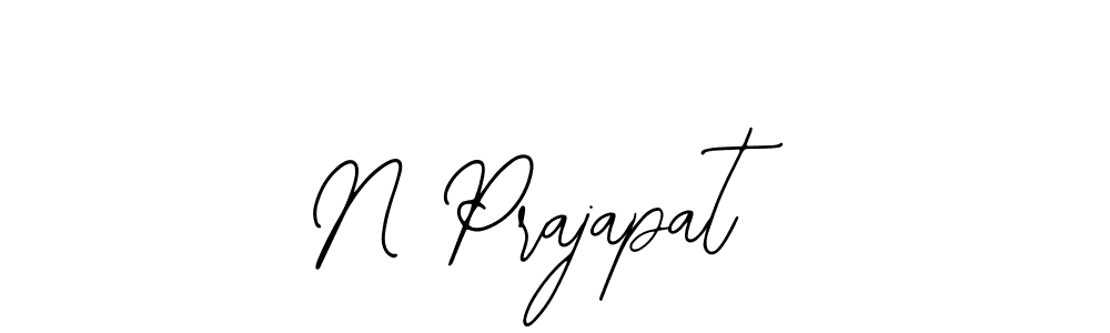 How to make N Prajapat signature? Bearetta-2O07w is a professional autograph style. Create handwritten signature for N Prajapat name. N Prajapat signature style 12 images and pictures png